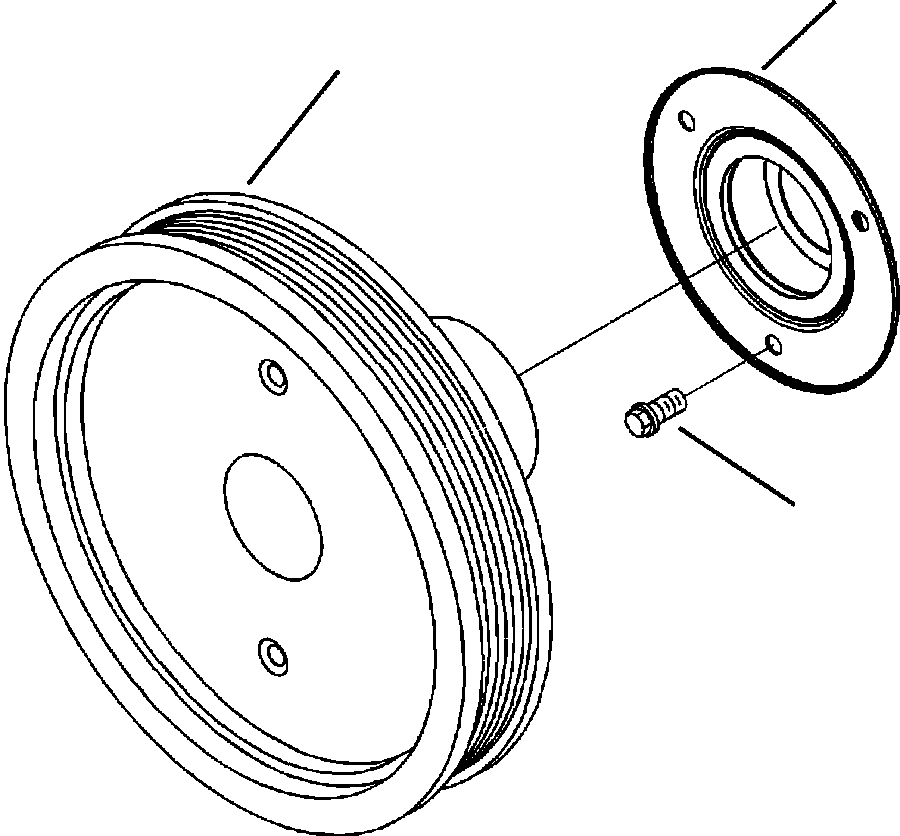 PULLEY, ACCESSORY DRIVE 3171728 KOMATSU