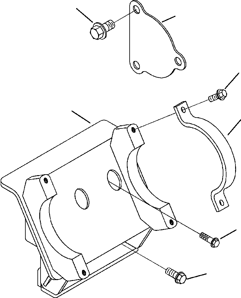 BRACKET, PUMP 4066169 KOMATSU