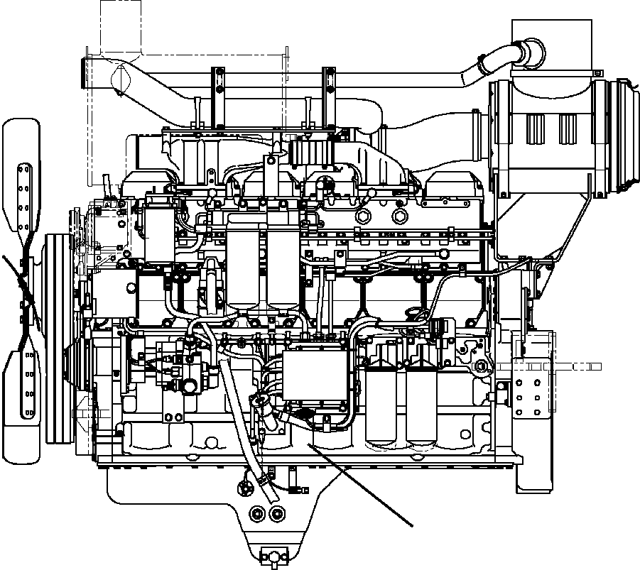 ENGINE ASSEMBLY 616B-10-AP00 KOMATSU