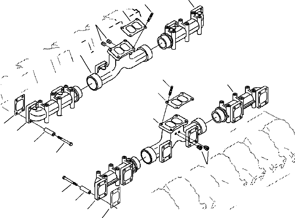MANIFOLD, EXHAUST 6215-11-6250 KOMATSU