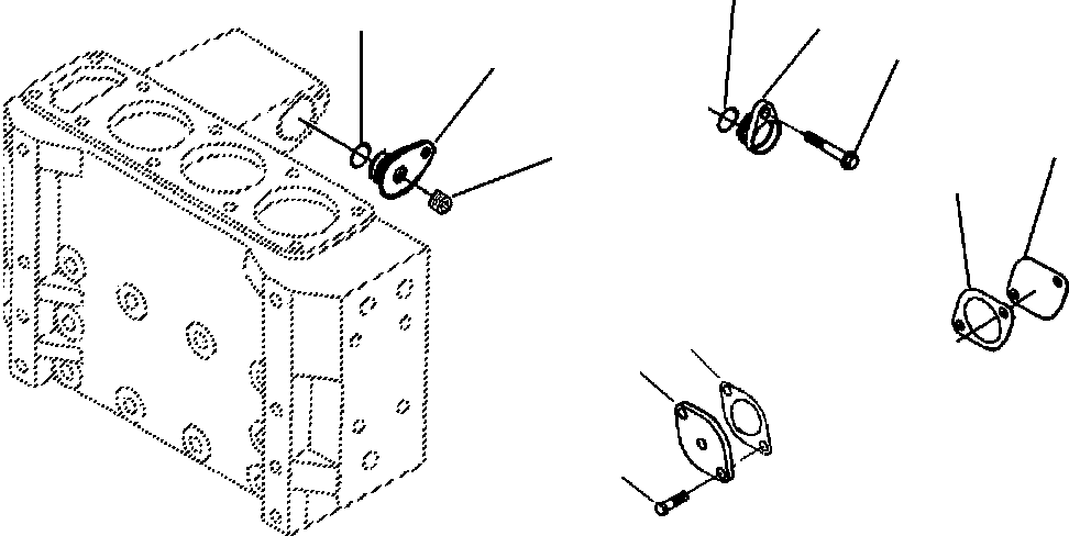 Пробка с уплотнительным кольцом 6216-14-9130 KOMATSU