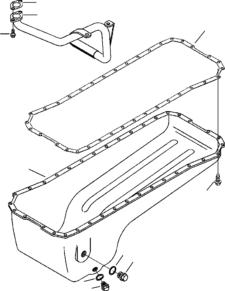 CONNECTION, OIL SUCTION 6735-51-5540 KOMATSU