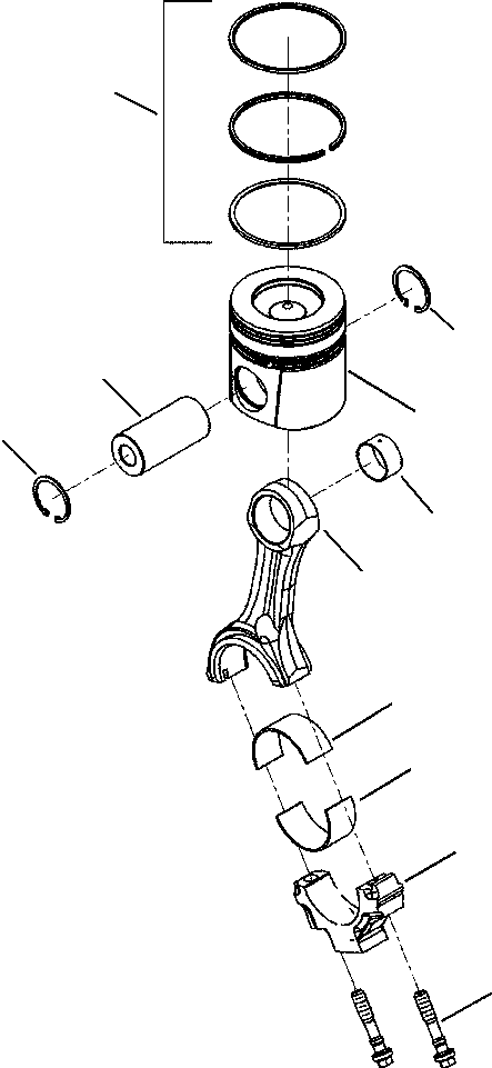 KIT, ENGINE PISTON (0.50 MM OS) 6732-32-2140 KOMATSU