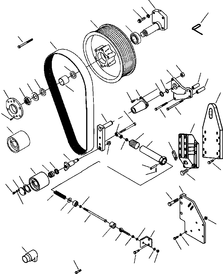 BRACKET, IDLER PULLEY 6216-64-3590 KOMATSU