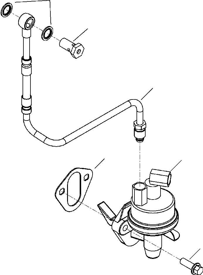 TUBE, FUEL SUPPLY 6732-72-5310 KOMATSU