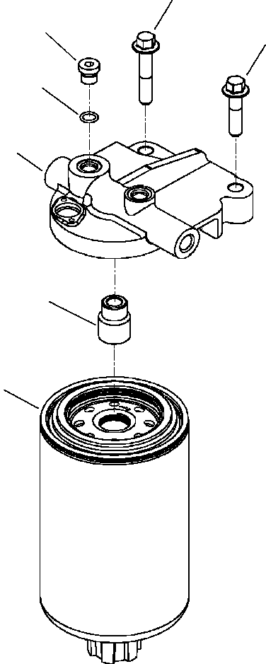 FILTER ASSEMBLY, FUEL 6731-72-6220 KOMATSU