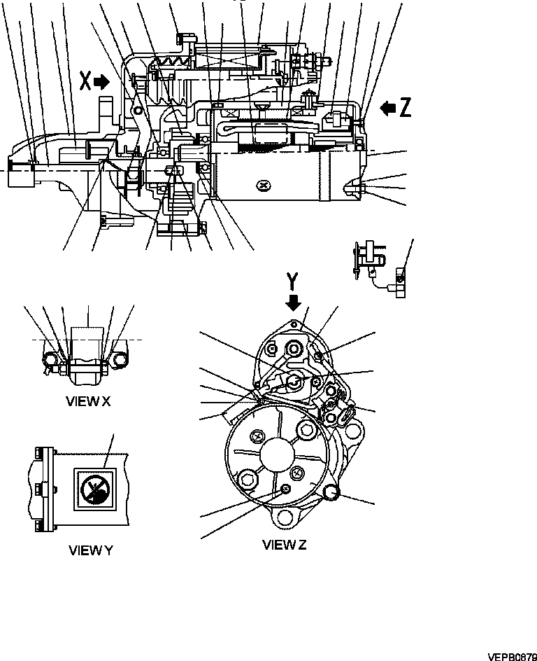 HOLDER ASSEMBLY KD0-23750-0495 KOMATSU