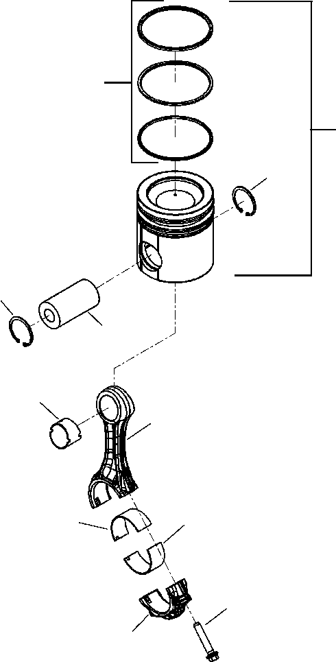 KIT, ENGINE PISTON (1.00MM OVERSIZE) 6731-32-2140 KOMATSU