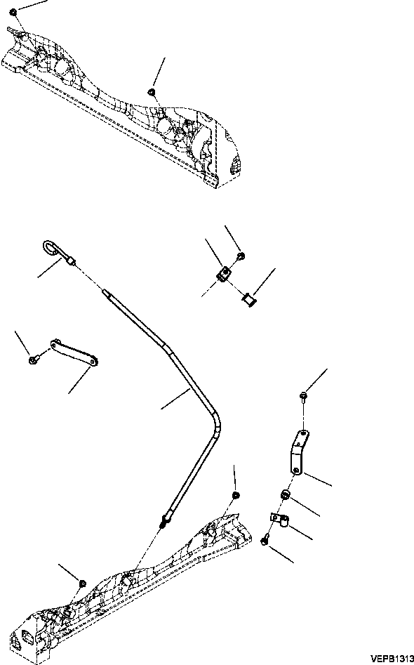 BRACKET, OIL TUBE 6754-22-5810 KOMATSU
