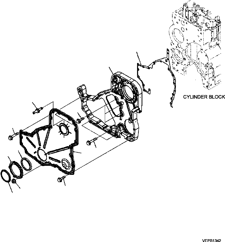 HOUSING, FRONT GEAR 6745-21-3112 KOMATSU