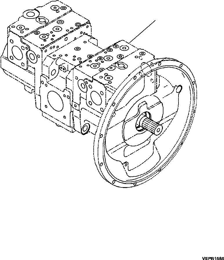 PUMP ASSEMBLY, PISTON AUXILLARY 708-2J-00020 KOMATSU