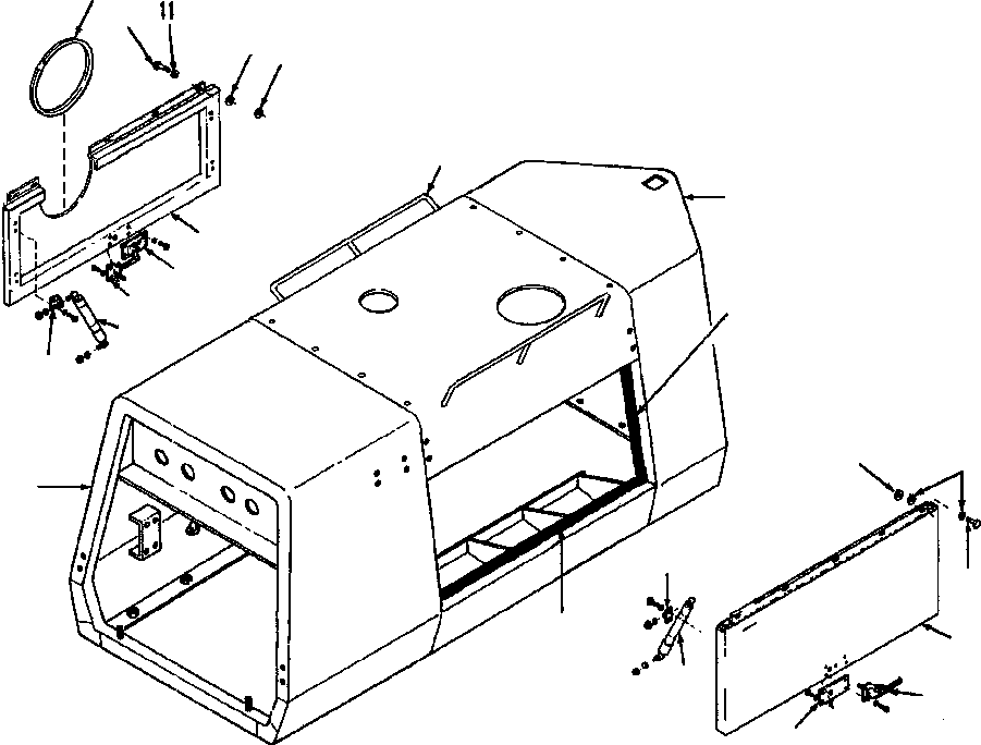 HOOD SIDE ASSEMBLY - L.H. 1440 189 H91 KOMATSU