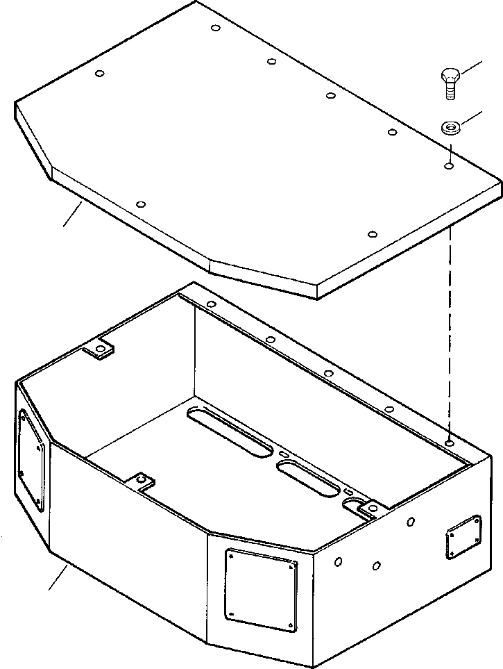 BOX ASSEMBLY, SEAT SUPPORT 1439 650 H91 KOMATSU