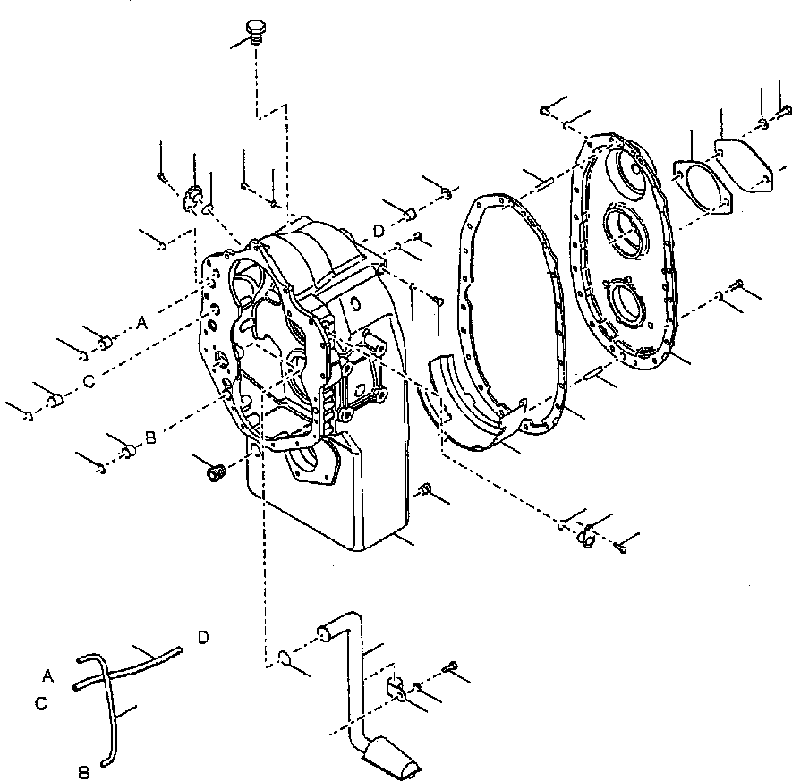 Сливная пробка 91 666 KOMATSU