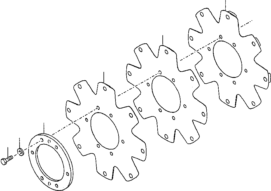 RING, DRIVE PLATE BACKING 1440 525 H1 KOMATSU