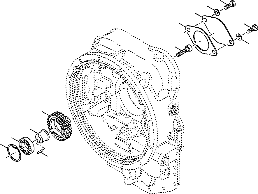 PIN, BEARING SUPPORT 1440 528 H1 KOMATSU