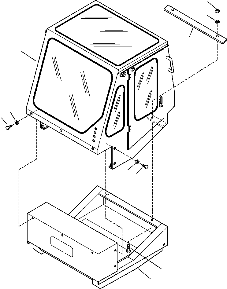 CAB INSTALLATION 138 697 KOMATSU