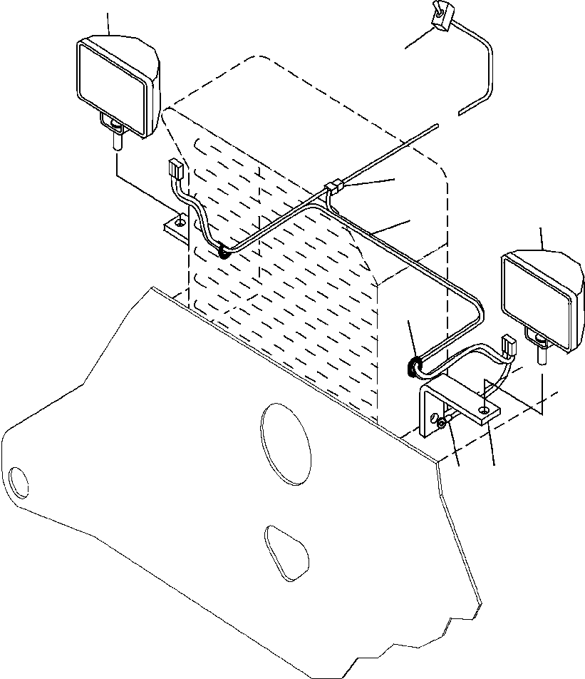 FLOOD LIGHTS, REAR 71 648 KOMATSU