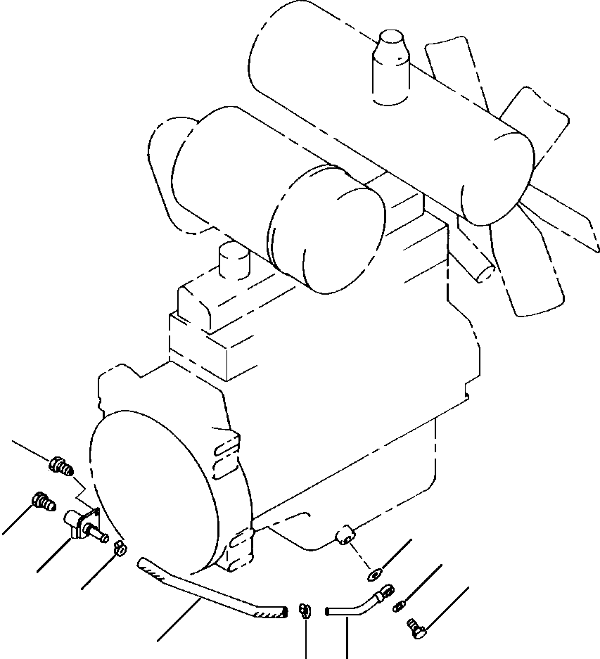 Трубка 424-01-11240 KOMATSU