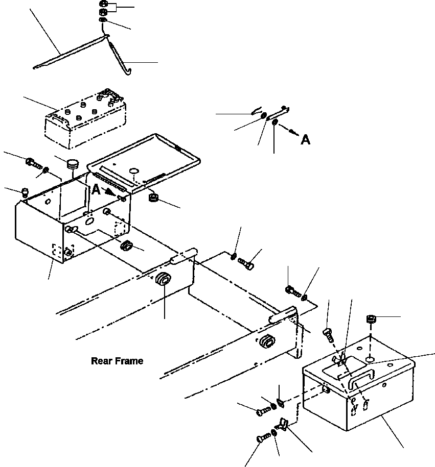 BOX,BATTERY, R.H. 423-06-24170 KOMATSU