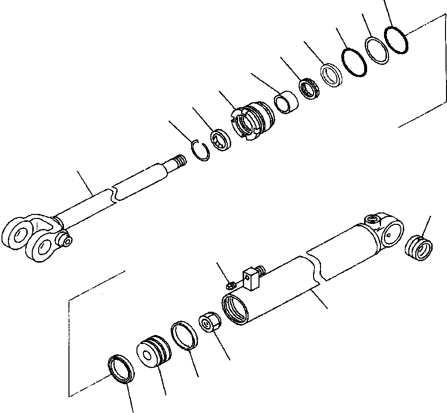 CYLINDER ASS'Y,STEERING 707-00-08711 KOMATSU