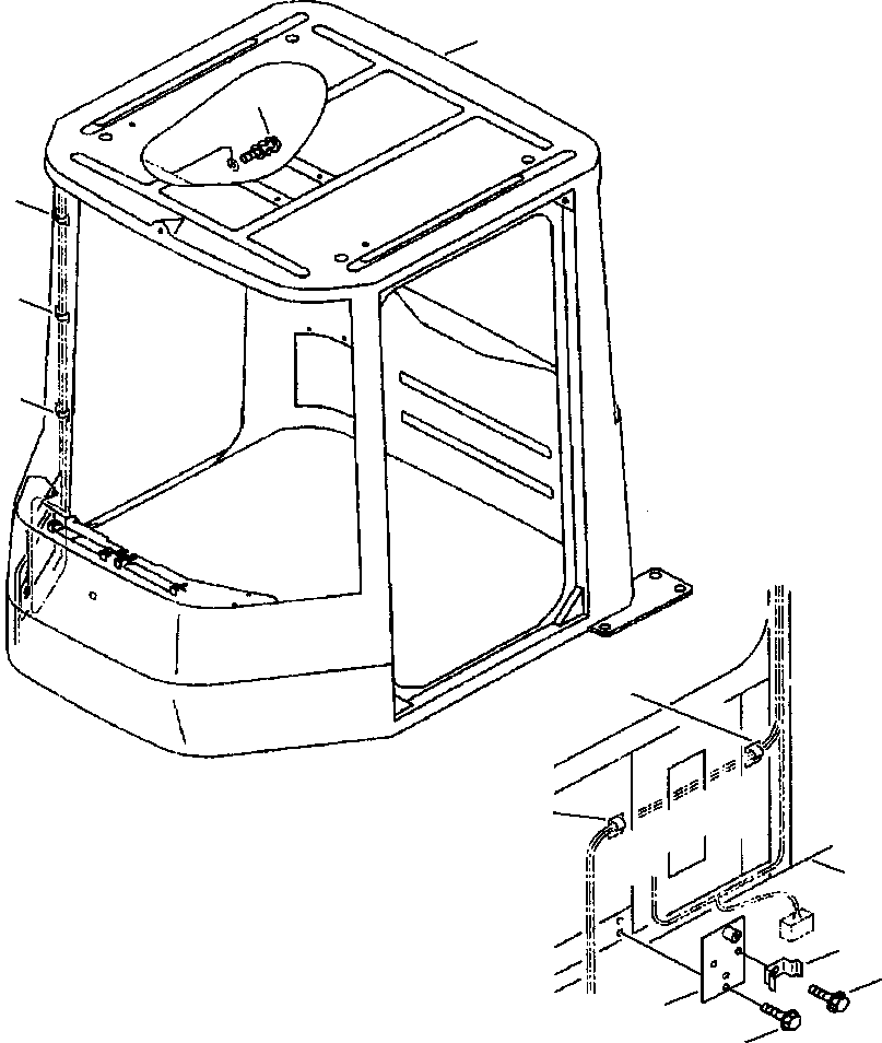 Кабина 424-926-A210 KOMATSU