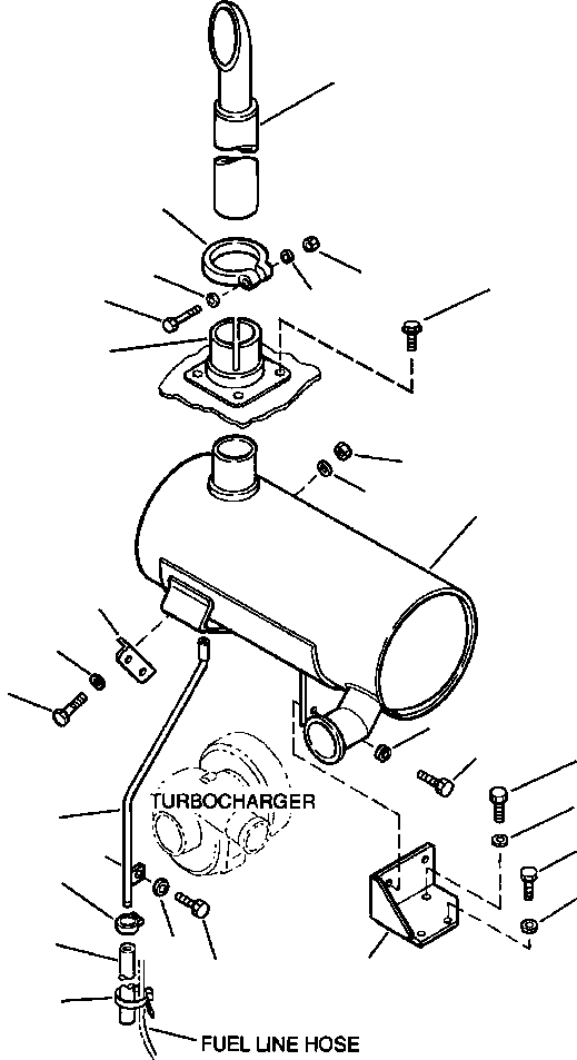 MUFFLER, EXHAUST 423-01-A2010 KOMATSU