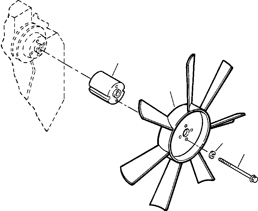 FAN, COOLING 424-01-A1710 KOMATSU