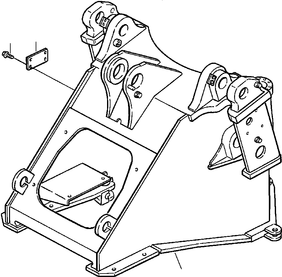 FRAME, FRONT 424-S99-A050 KOMATSU