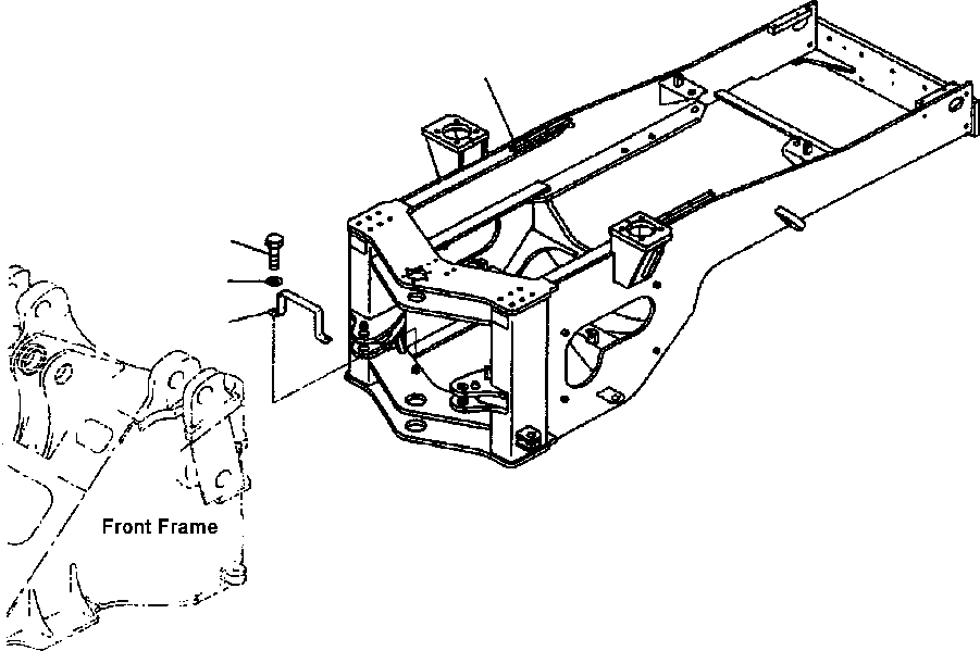 FRAME, REAR - FOR LOGGER 423-974-A260 KOMATSU