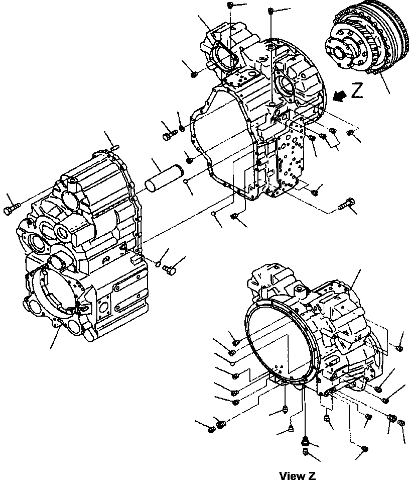 Коробка передач в сборе 714-12-X0041 KOMATSU