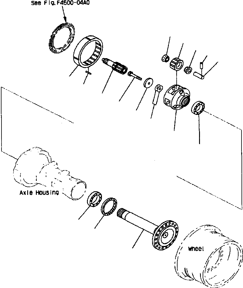 AXLE ASS'Y,REAR (LIMITED SLIP DIFF.) 423-23-20053 KOMATSU