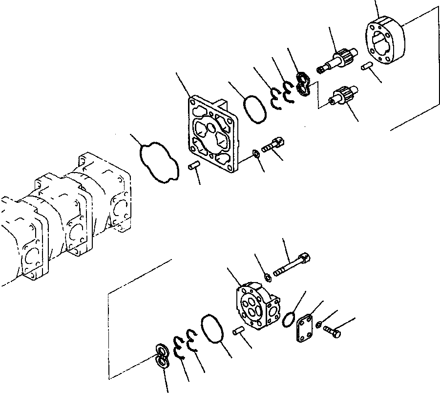 PUMP ASS'Y,(SAL25) 705-33-28540 KOMATSU