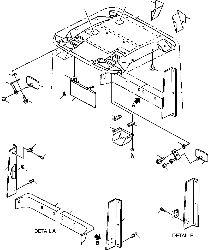 COVER, R.H. REAR 423-926-2140 KOMATSU