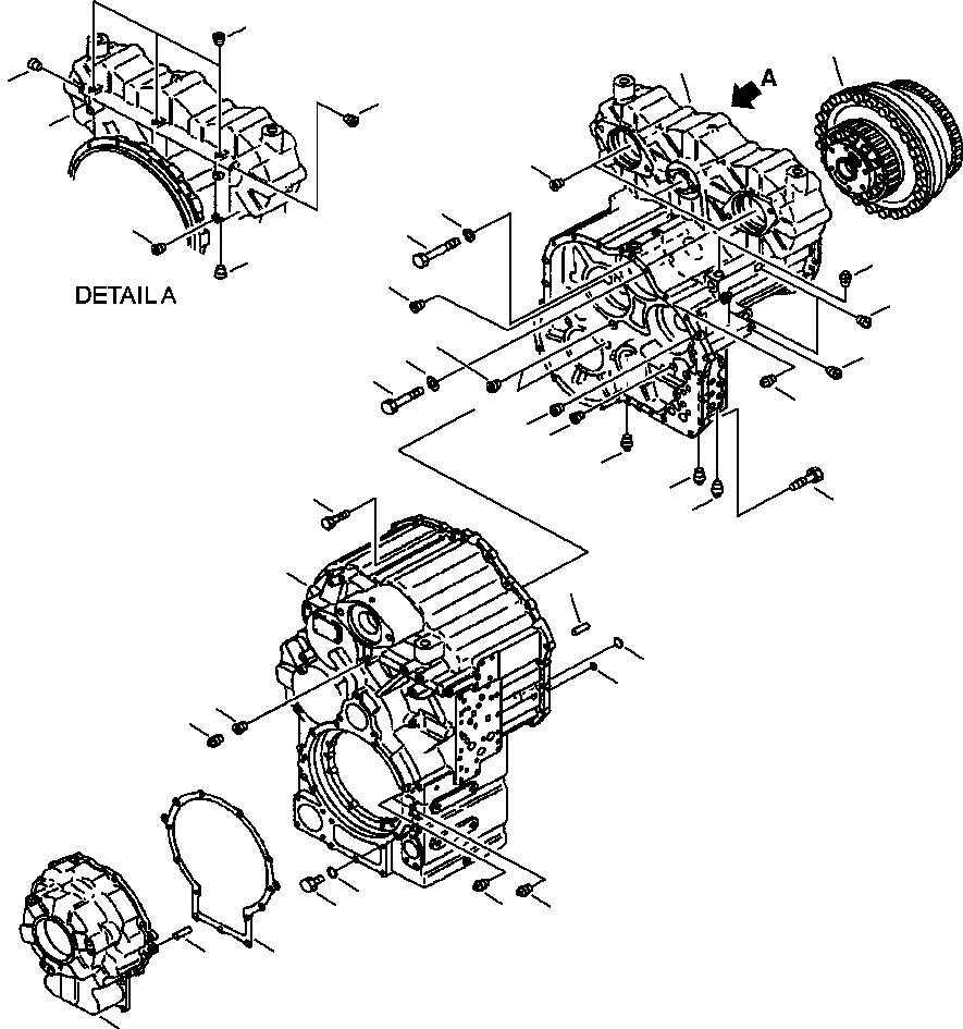 Трансмиссия в сборе 714-17-10040 KOMATSU