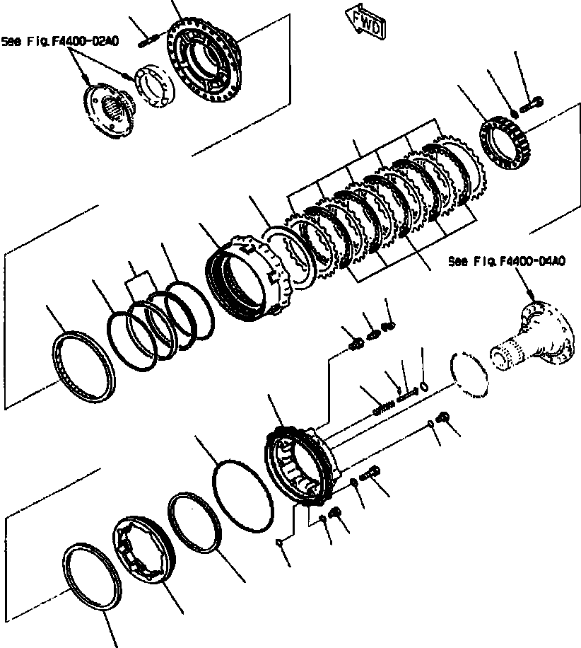 AXLE ASS'Y,FRONT 424-22-20052 KOMATSU
