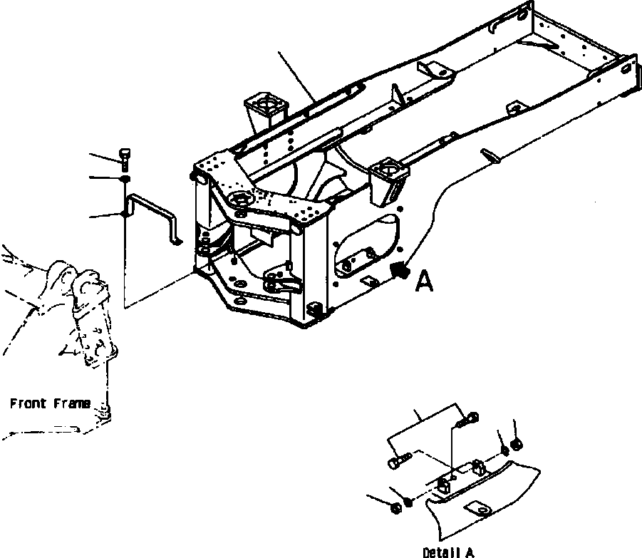 Задняя рама 424-974-A210 KOMATSU