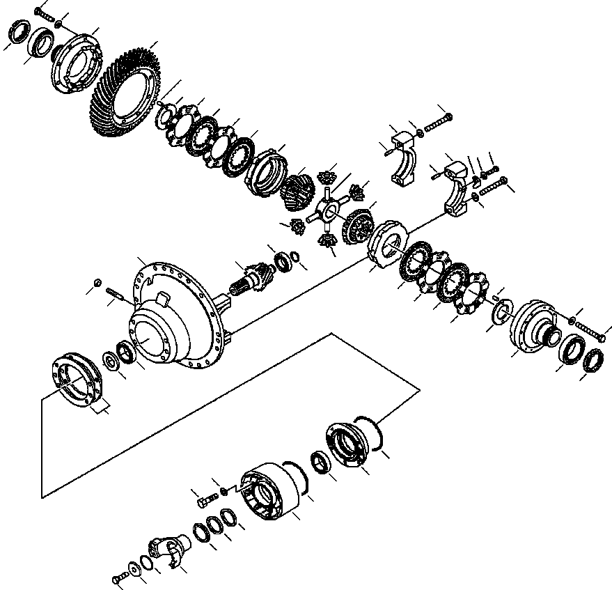 DIFFERENTIAL 421-23-21052 KOMATSU