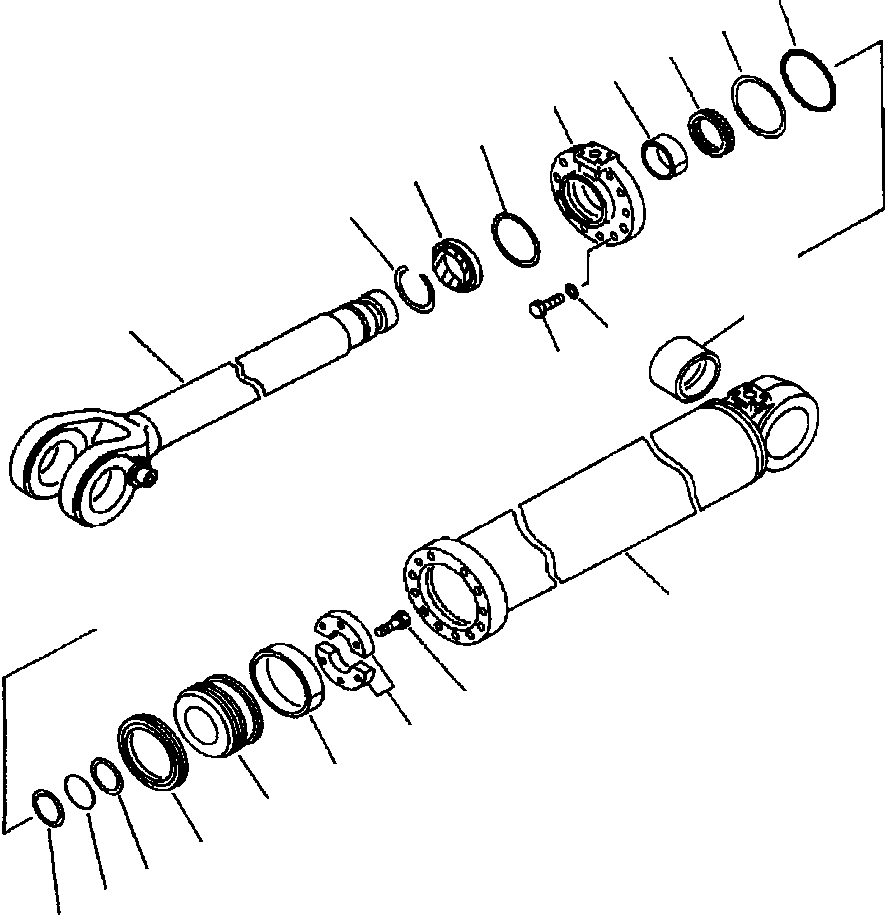 CYLINDER ASS'Y,LIFT 707-01-08602 KOMATSU