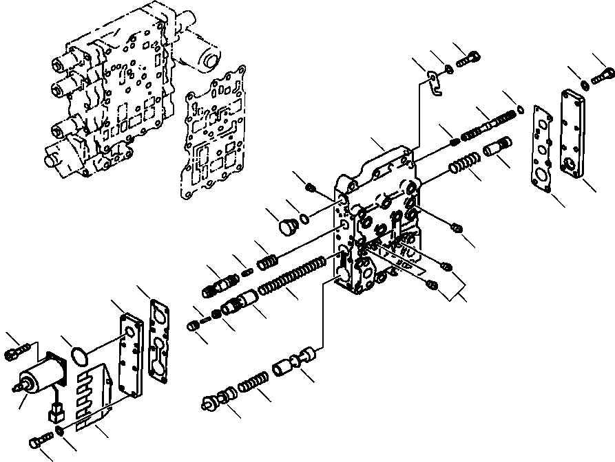 VALVE ASS'Y,TRANSMISSION 714-07-15012 KOMATSU