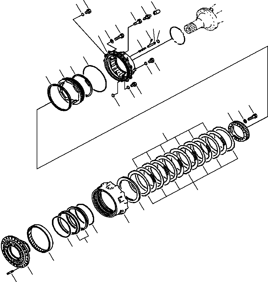 FRONT AXLE 421-22-20052 KOMATSU