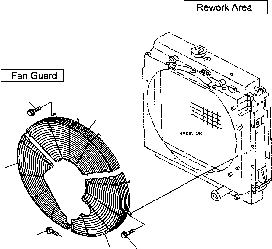 GUARD, FAN, UPPER 427-03-A3130 KOMATSU