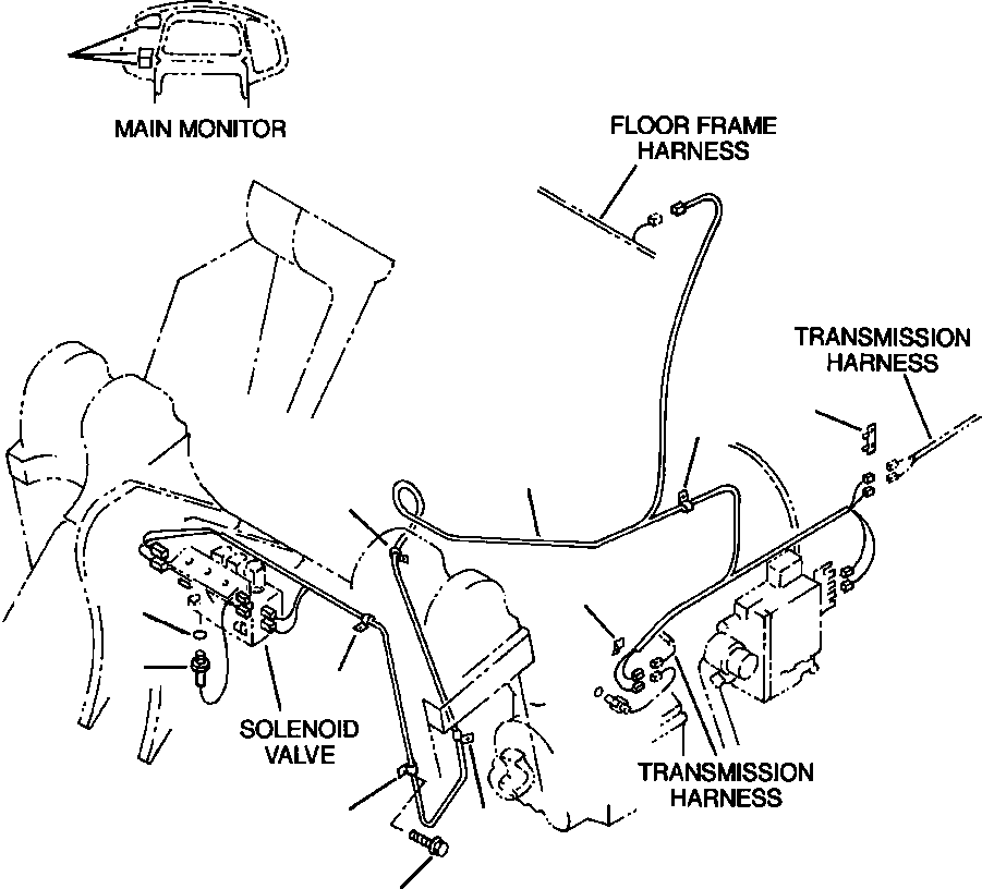 WIRING HARNESS - E.C.S.S. LINE 423-S99-2870 KOMATSU