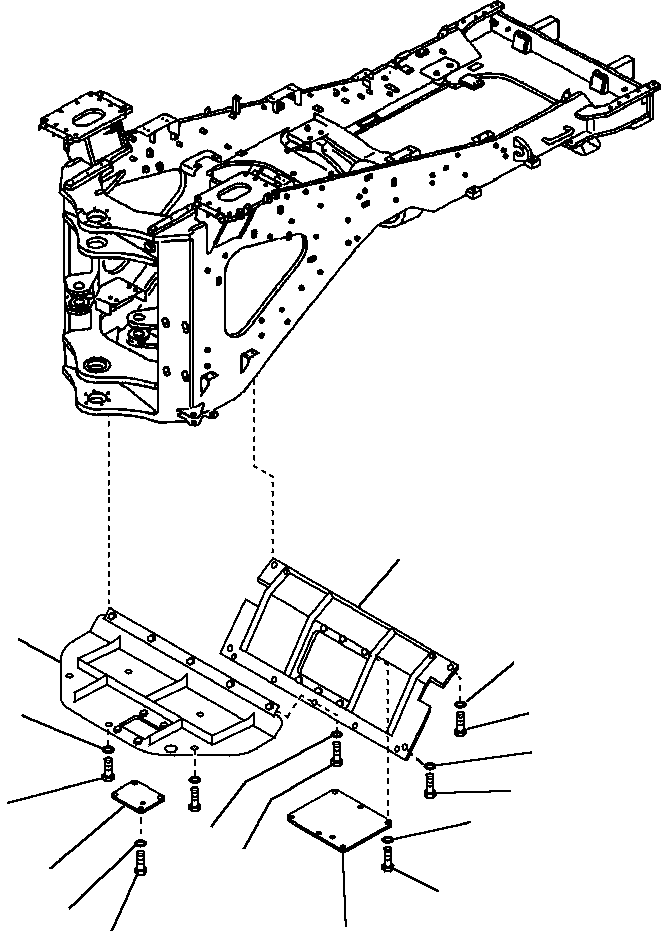 GUARD,REAR 427-971-1121 KOMATSU
