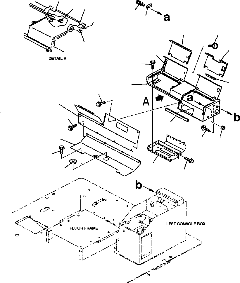 BOX, CONSOLE 427-833-A151 KOMATSU