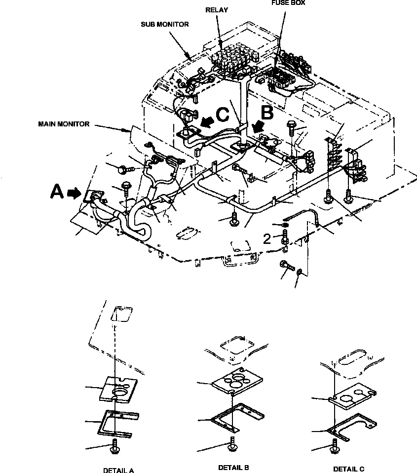 HARNESS, FLOOR 427-06-A2413 KOMATSU