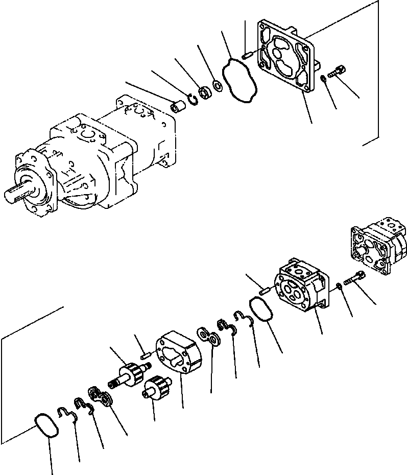 PUMP ASS'Y,(SAR32) 705-34-30450 KOMATSU
