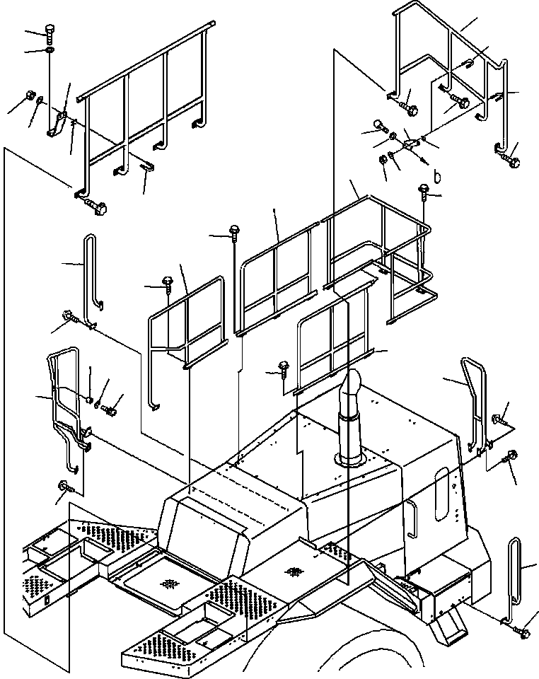 HANDRAIL,R.H. 428-54-25231 KOMATSU