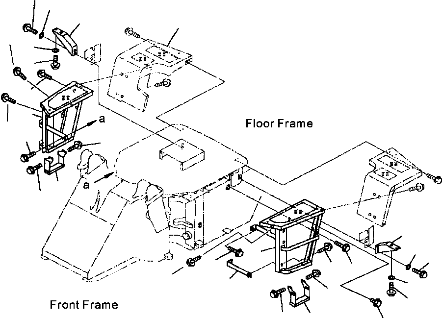 LADDER,L.H. 418-54-24110 KOMATSU