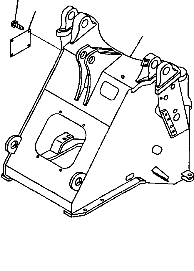 FRAME, FRONT 418-T80-A601 KOMATSU